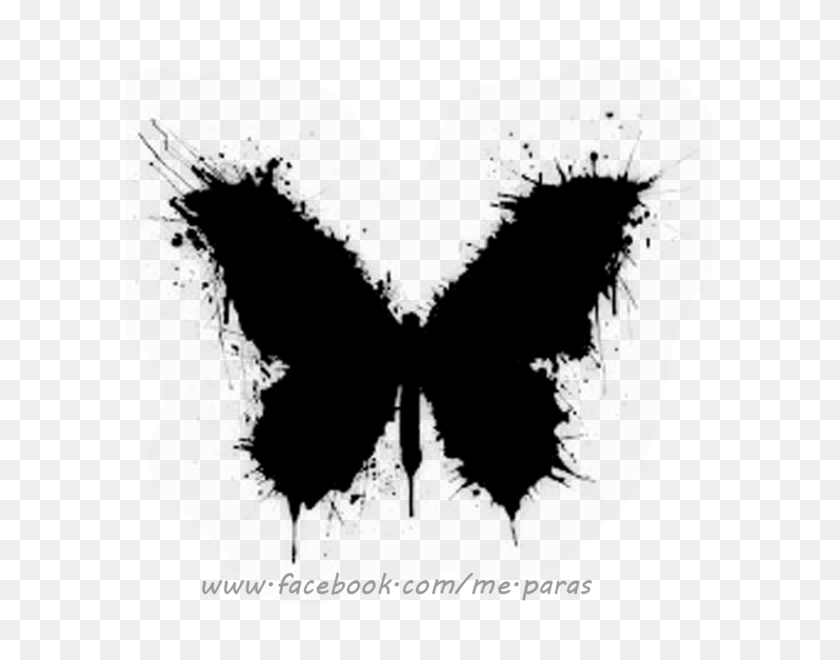 587x600 Abstract Black Butterfly Tattoo All Black Butterfly Tattoos, Gray, World Of Warcraft HD PNG Download