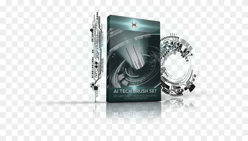 1809x971 Abstract Brush Set Graphic Design, Advertisement, Disk, Poster Descargar Hd Png
