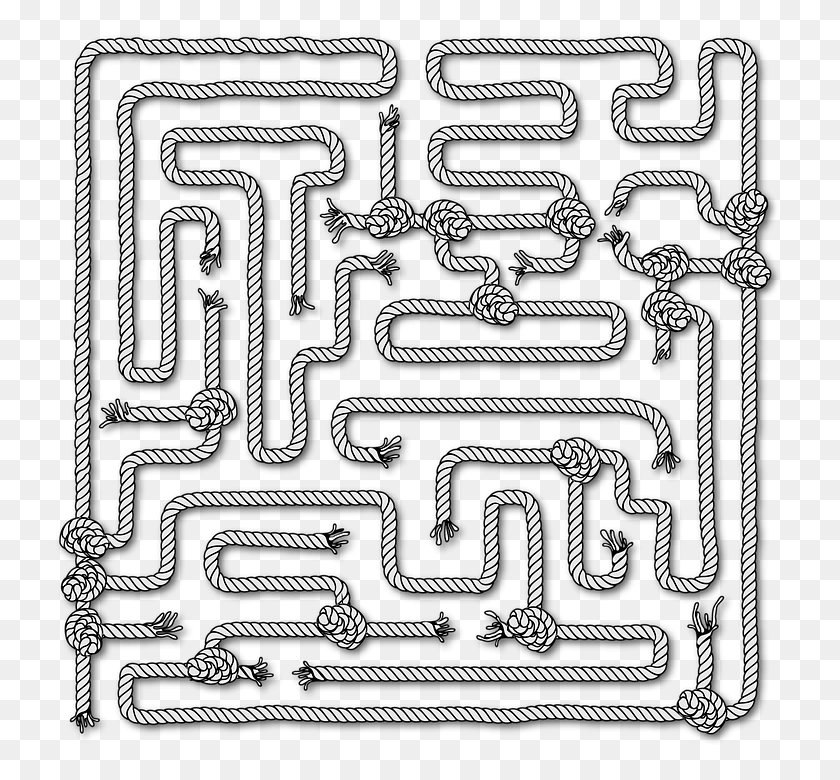 734x720 Abstract Circle Dither Free Seamless Vector Pattern Vector Graphics, Maze, Labyrinth, Rug HD PNG Download
