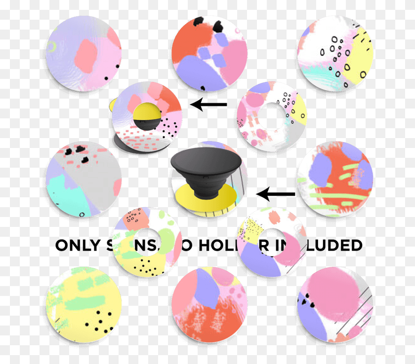 674x678 Abstract Color Skin Phone Holder Circle, Text, Egg, Food HD PNG Download
