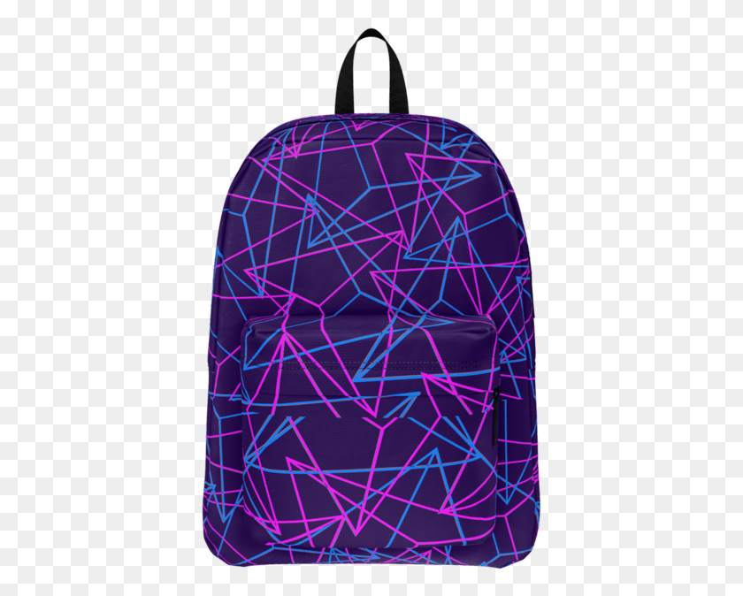385x614 Abstract Geometric 3d Triangle Pattern In Blue Pink Garment Bag, Clothing, Apparel HD PNG Download