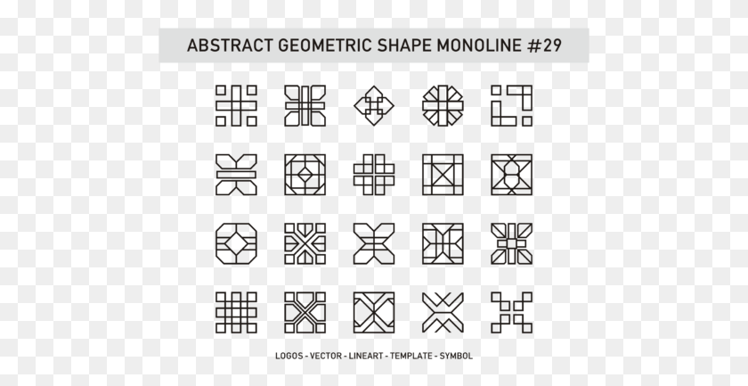 485x373 Abstract Geometric Shape Monoline, Text, Scoreboard, Symbol HD PNG Download