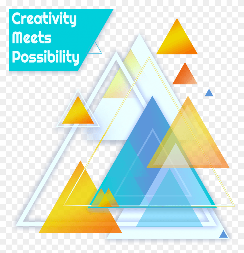 981x1018 Abstract Illustration With Triangles Triangle HD PNG Download