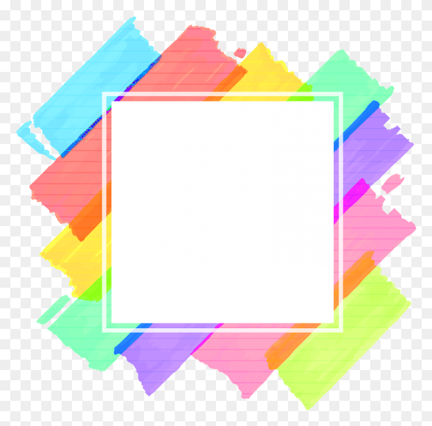 809x798 Abstract Images Peoplepng Com Colorful Frame Vector, Graphics, Paper HD PNG Download