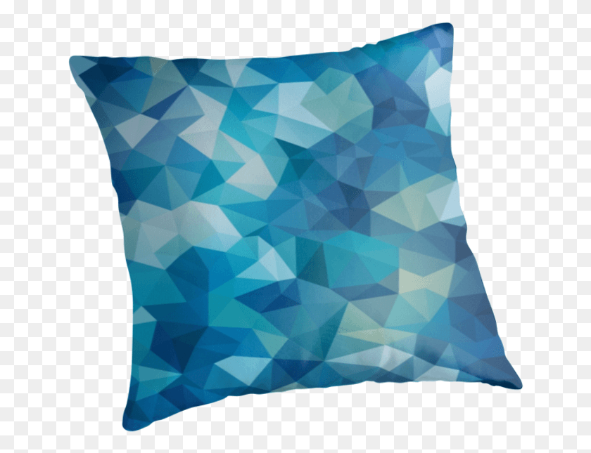 649x585 Abstract Modern Polygon Pattern With A Light Touch Cushion, Pillow, Rug HD PNG Download