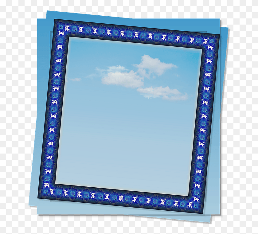 662x702 Abstract Postcard Frame Clearance Template Picture Frame, Mirror, Rug HD PNG Download