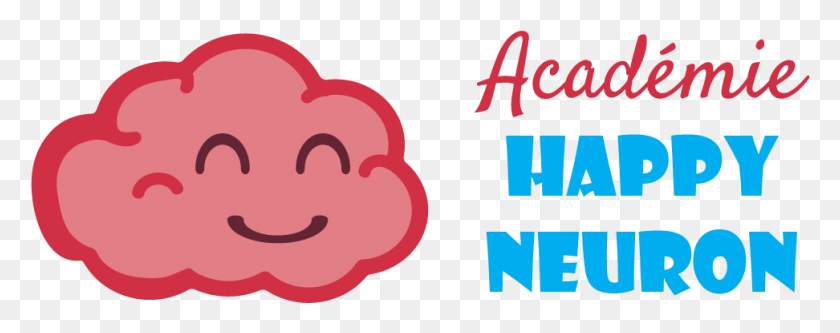 972x341 Academie Happy Neuron Logo Tout Pour Le Jeu, Text, Alphabet, Heart HD PNG Download