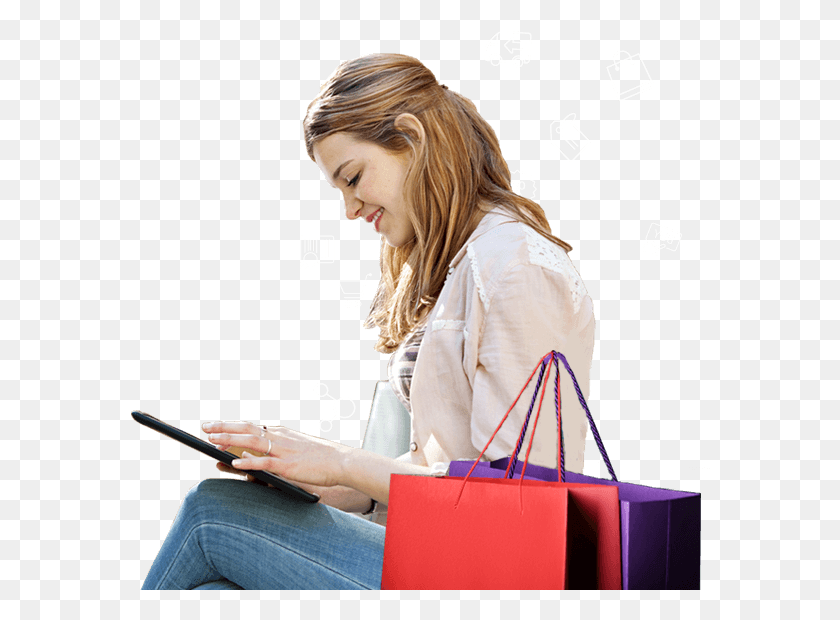 580x560 Accelerate To Digital Girl, Person, Human, Shopping HD PNG Download