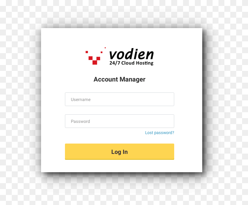 692x634 Access Cpanel Via Account Manager Vodien Internet Solutions, Text, Business Card, Paper HD PNG Download