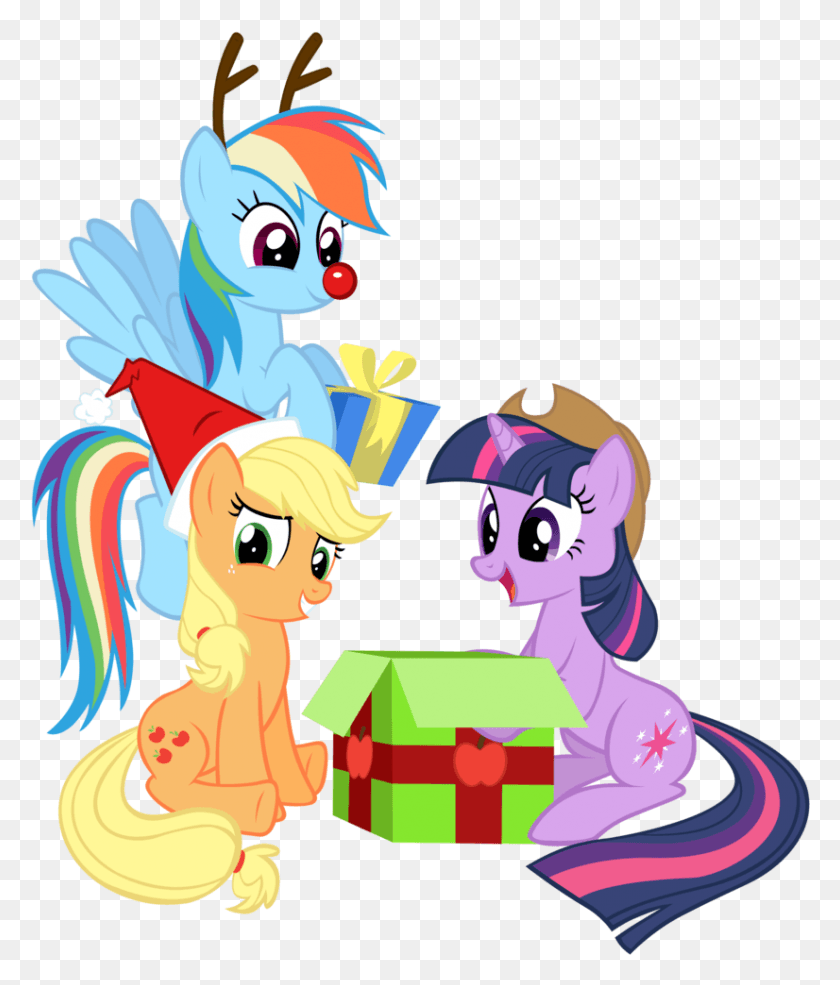 826x980 Смена Аксессуаров Applejack Artist Clipart My Little Pony Christmas, Графика, Исполнитель Hd Png Скачать