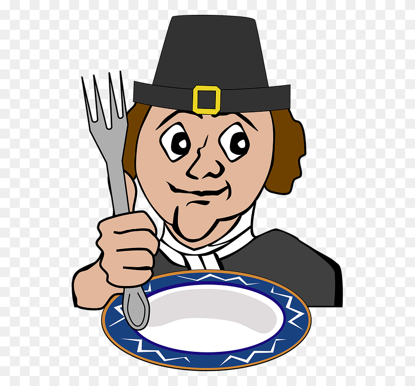 549x720 Accion De Gracias Accion De Gracias Pilgrims Hungry Clipart, Cutlery, Chef HD PNG Download