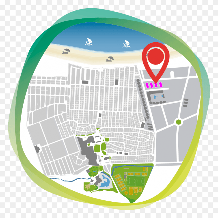 874x874 Accomodation Map El Delfin Verde Plattegrond 2019, Plan, Plot, Diagram HD PNG Download