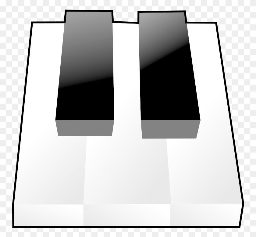 763x717 Descargar Png Teclado Acordeón, Tenedor, Cubiertos, Gris Hd Png