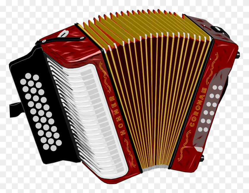 788x600 Accordion In Svg Format Colombian Instruments, Musical Instrument HD PNG Download
