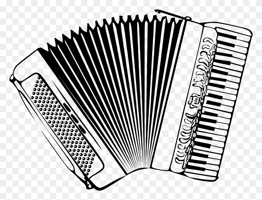 Accordion New Orleans Vector Clip Art Clipart Black And White Accordion, Gr...