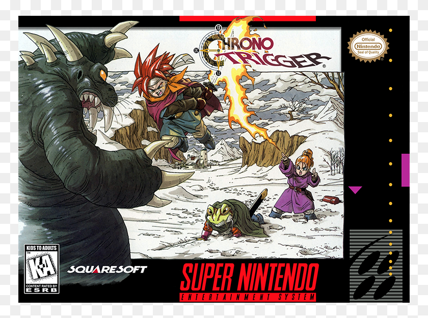 769x565 Descargar Png Accueil Nintendo Snes Chrono Trigger Chrono Trigger Snes, Cartel, Anuncio, Persona Hd Png
