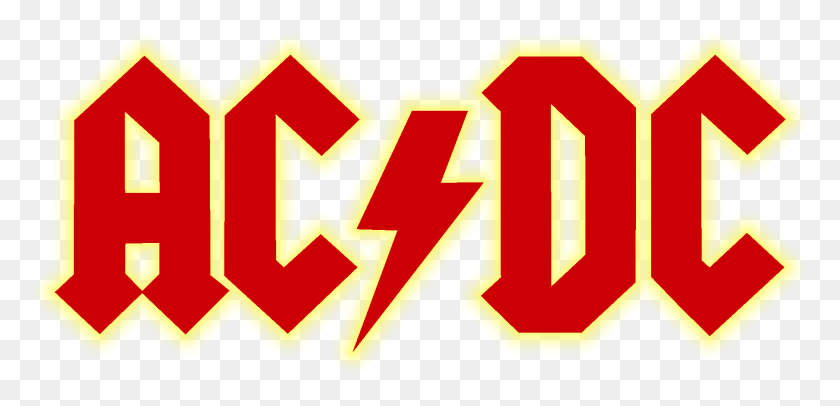 1851x822 Acdc Logo Bandout Yellow Ac Dc, First Aid, Symbol, Number HD PNG Download
