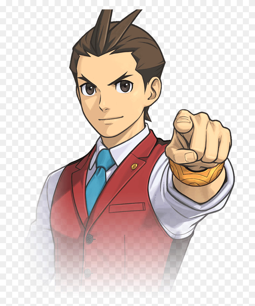 708x947 Ace Attorney Clipart Apollo Ace Attorney, Hand, Person, Human HD PNG Download
