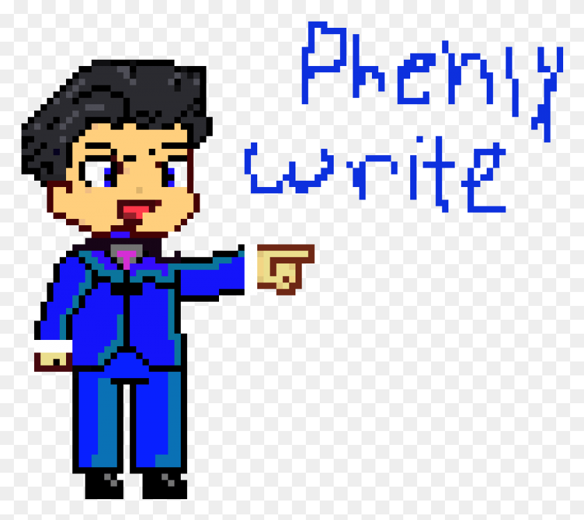 936x826 Ace Attorney Phenoix Write Cartoon, Super Mario, Text, Graphics HD PNG Download