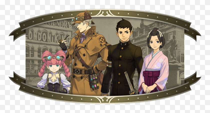 1229x618 Ace Attorney Video Introduces Sherlock Holmes Sherlock Holmes In Japanese, Comics, Book, Person HD PNG Download