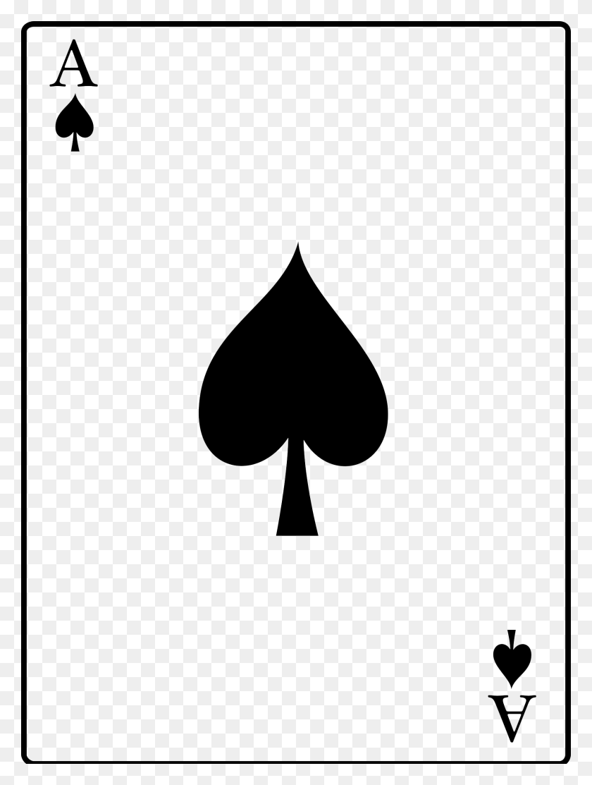 1773x2394 Ace Card Photos Ace Of Spades Clipart, Stencil, Lamp, Symbol HD PNG Download