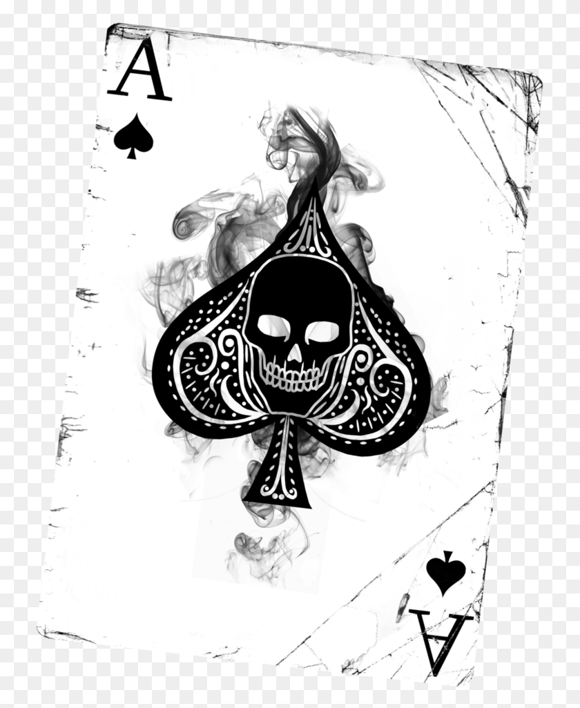 738x966 Ace Card Tattoo Ace Of Spade, Poster, Advertisement HD PNG Download