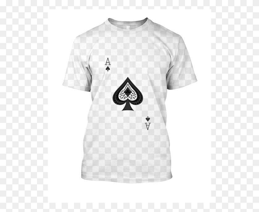 530x630 Ace Of Spades Camisa Negra Png / Ropa Png