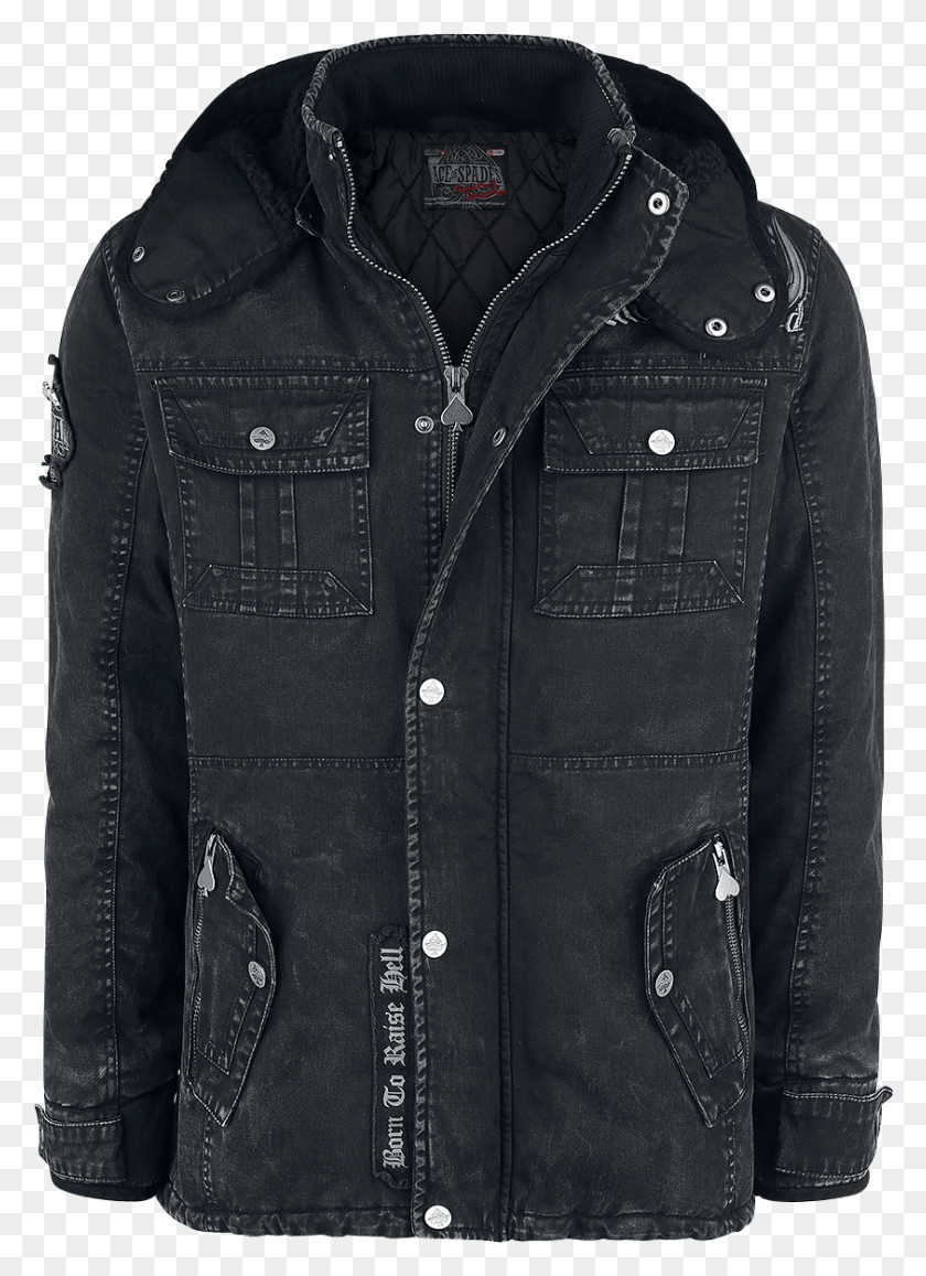 843x1186 Ace Of Spades By Emp Emp Signature Collection Dark Zipper, Clothing, Apparel, Jacket HD PNG Download