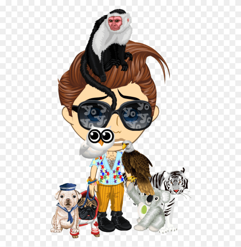 494x801 Ace Ventura Image Cartoon, Person, Sunglasses, Accessories HD PNG Download