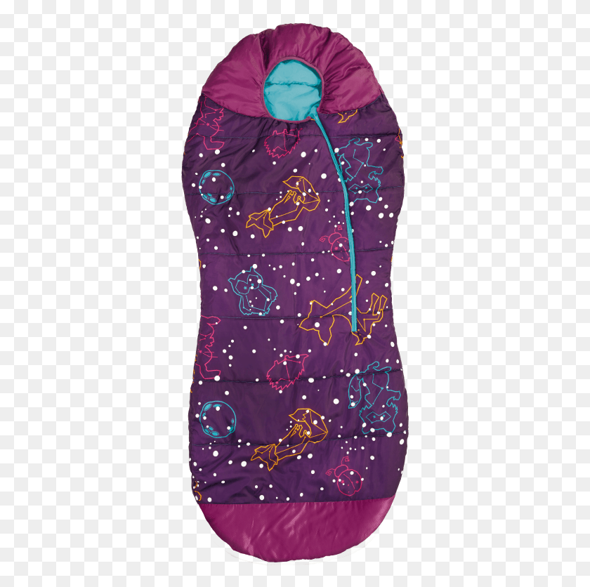327x776 Acecamp Kids Glow In The Dark Sleeping Bag With Compression, Clothing, Pillow, Cushion HD PNG Download