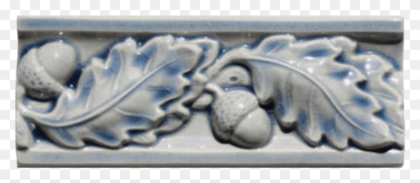 1001x395 Acorn Liner Relief, Porcelain, Pottery HD PNG Download