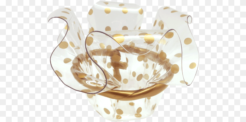 Acrylic Container With Gold Polka Dots Candyliciousshop, Art, Porcelain, Pottery, Saucer Transparent PNG