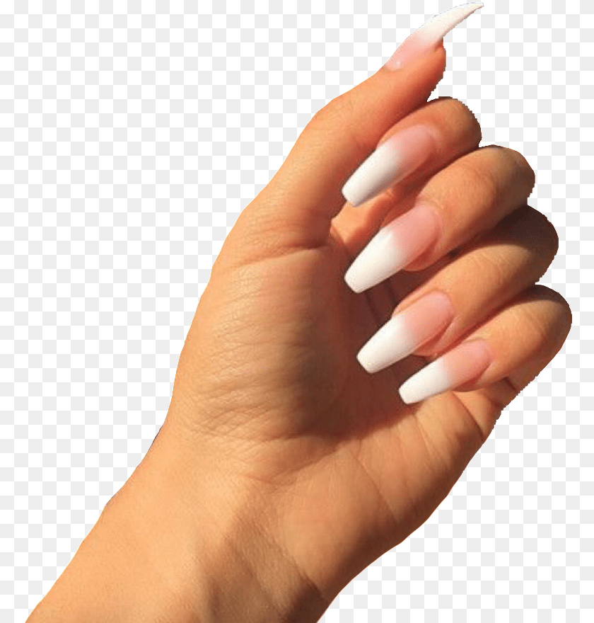 782x880 Acrylic Nails Almond Hand With Acrylic Nails, Body Part, Electronics, Finger, Hardware Transparent PNG