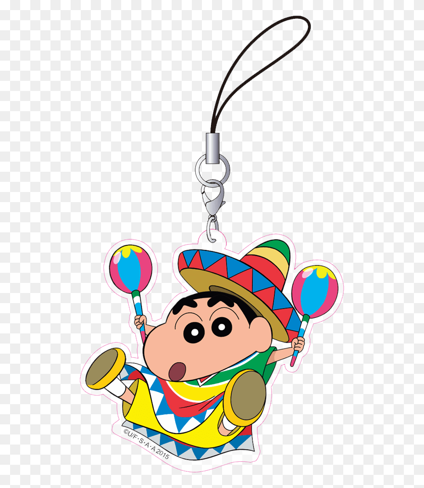 525x906 Acrylic Strap Shinchan Animated Moving, Rattle, Doodle HD PNG Download