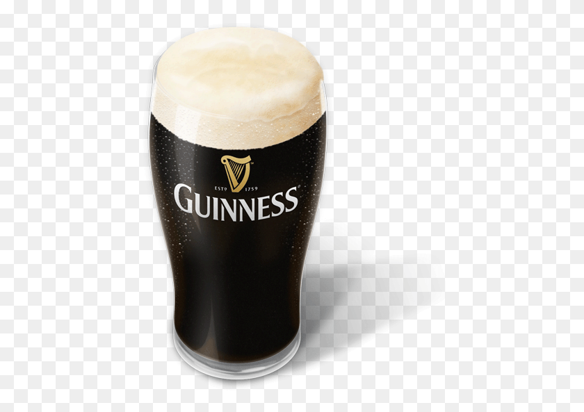 442x533 Acrylo Steenbergen Guinness Transparent Pint Of Guinness No Background, Beer, Alcohol, Beverage HD PNG Download