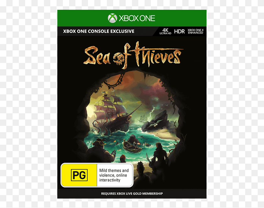 477x601 Action Video Games Sea Of Thieves Box, Person, Human, Poster HD PNG Download