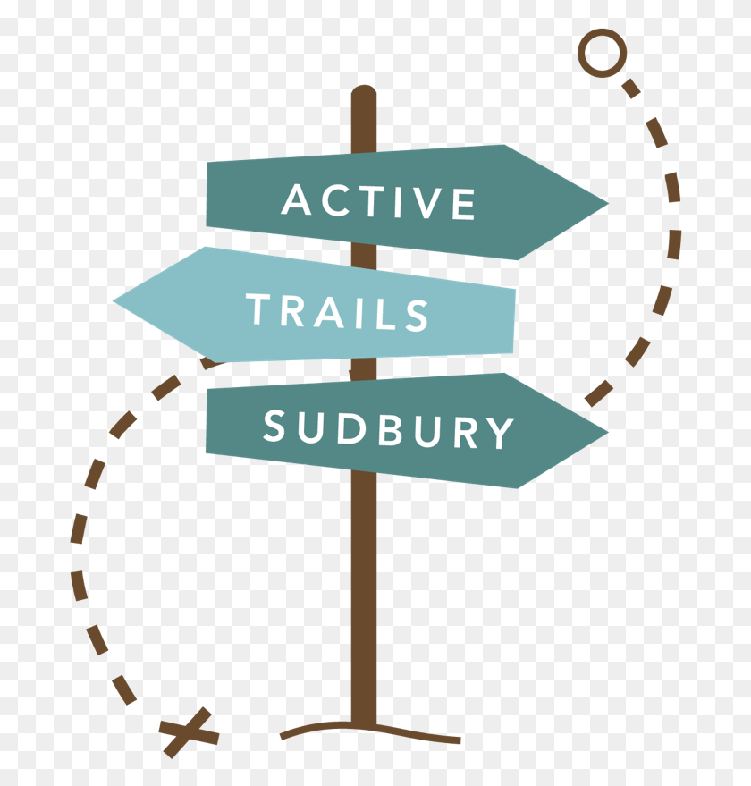 687x819 Active Trail Sudbury Logo 04 Sign, Mailbox, Letterbox, Text HD PNG Download