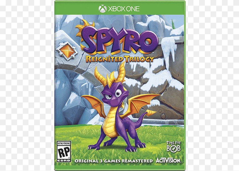 469x601 Activision Spyro Reignited Trilogy Xbox One Spyro Reignited Trilogy Xbox One, Dragon, Advertisement, Book, Publication Transparent PNG