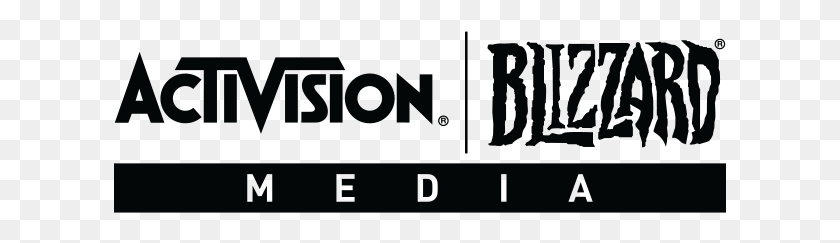 613x183 Activision Blizzard Media Gt Партнеры Реклама Activision Blizzard Media, Текст, Алфавит, Лицо Hd Png Скачать