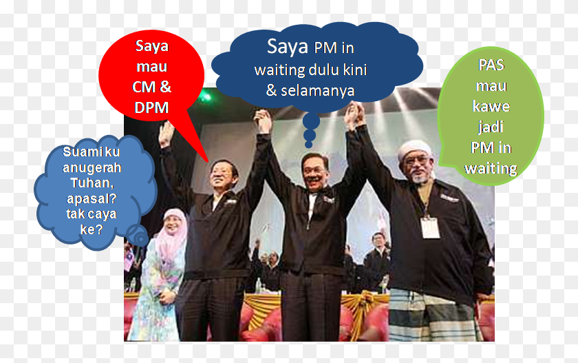 744x467 Actually Deep In Their Heart With A Fighting Umno Rigorously Pakatan Rakyat, Person, Clothing, People HD PNG Download