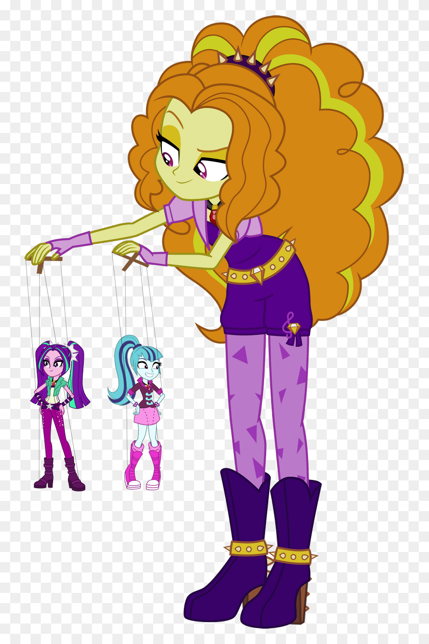 743x1200 Adagio Dazzle Aria Blaze Equestria Girls Puppet Twilight Sparkle And Sunset Shimmer Fanart, Person, Human, Graphics HD PNG Download