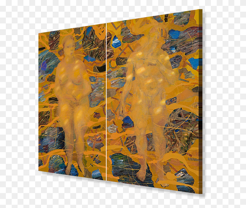 579x651 Adam And Eve Adam I Eva. Pamyat Zemli Diptih, Modern Art HD PNG Download