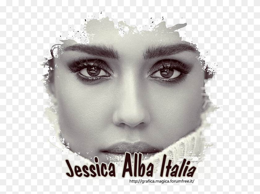 599x568 Adam Franzino Jessica Alba, Advertisement, Poster, Face HD PNG Download