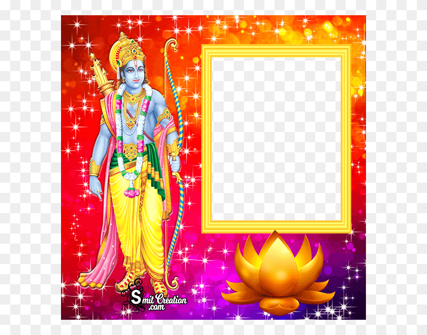 600x600 Add This Frame To Your Photo Ram Navami 2019, Diwali, Graphics HD PNG Download