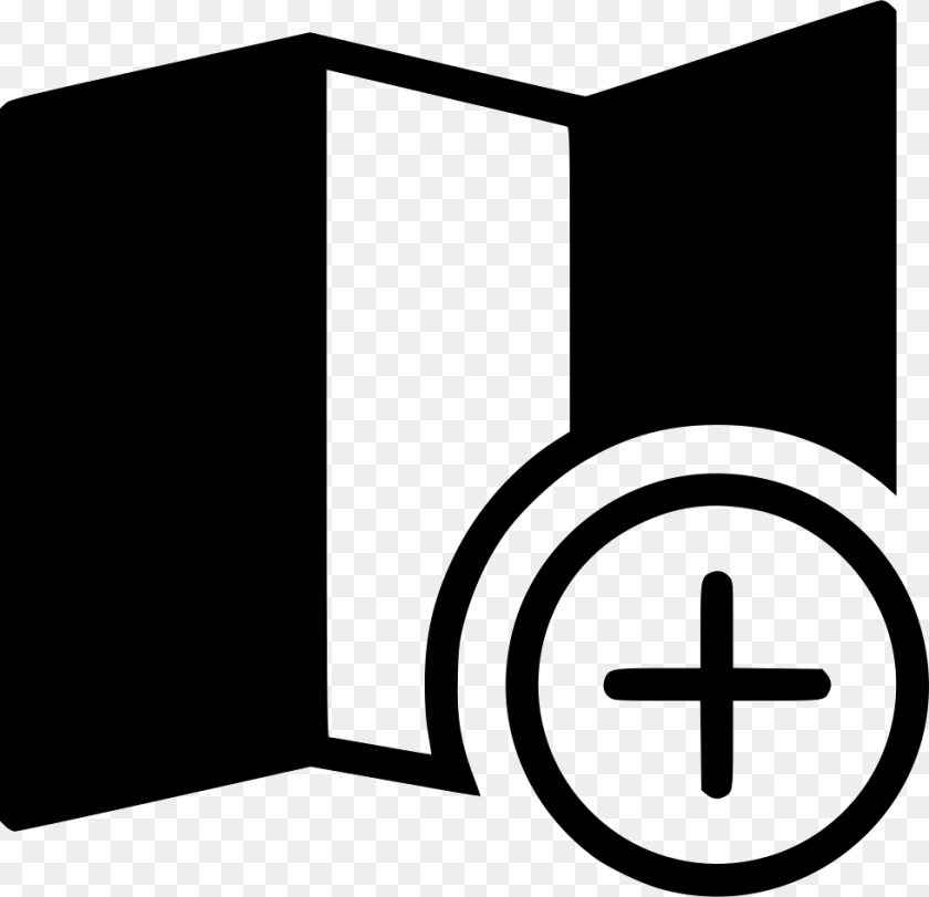 Add To Map Icon, Stencil, Cross, Symbol PNG
