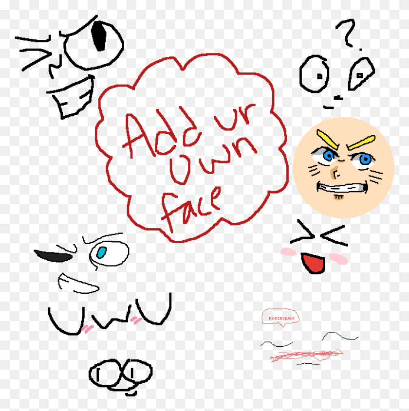 1329x1339 Add Your Own Face Cartoon, Text, Graphics HD PNG Download