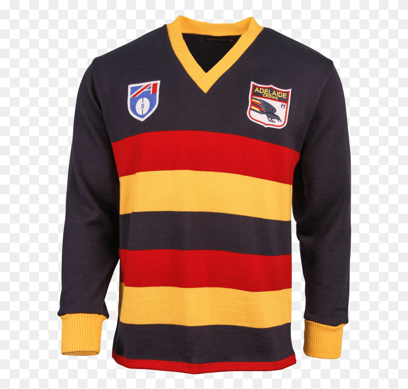 606x741 Adelaide Crows Long Sleeve Guernsey Adelaide Crows Long Sleeve Guernsey, Clothing, Apparel, Long Sleeve HD PNG Download