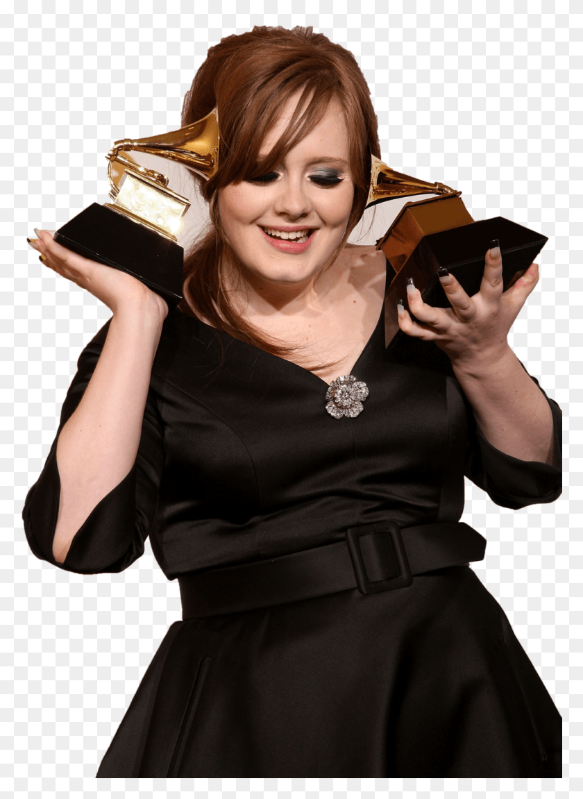 1004x1405 Descargar Png / Adele Grammy, Adele Grammy 2009, Persona Hd Png