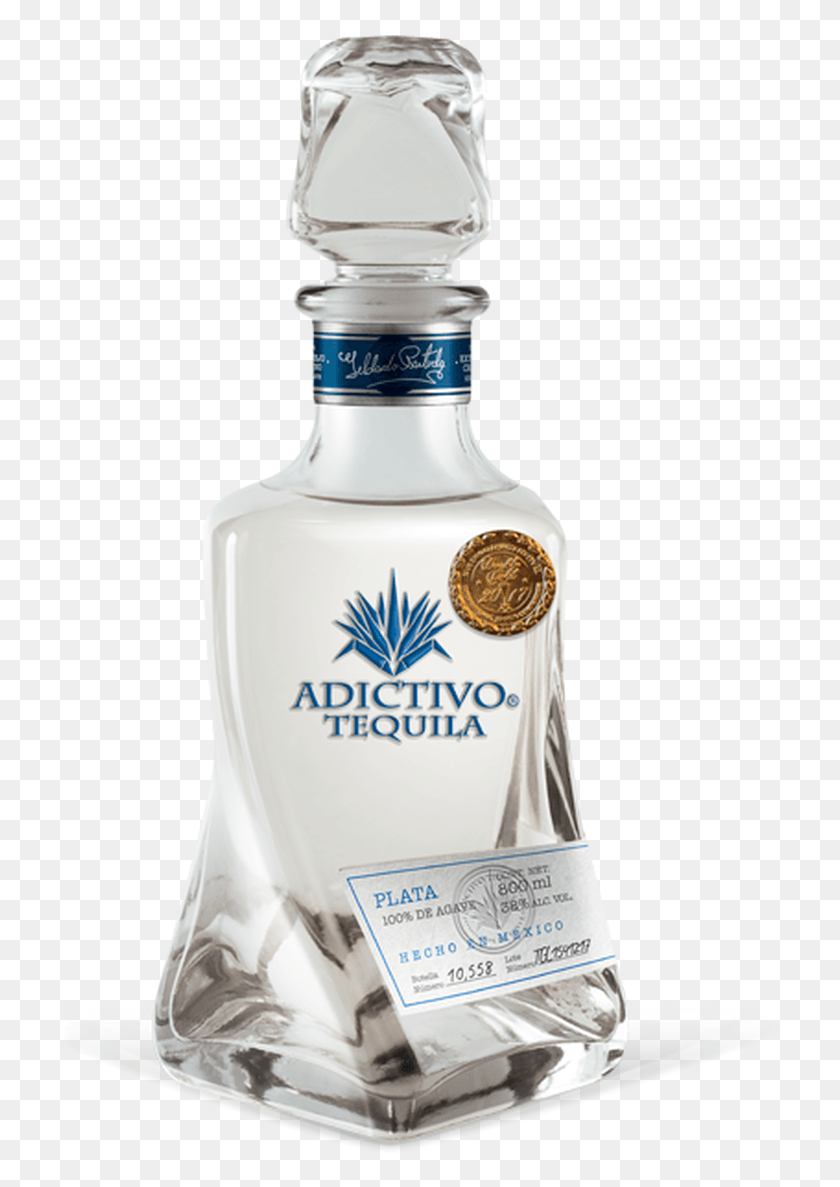 721x1127 Descargar Png / Adictivo Tequila Tequila Adictivo Plata, Botella, Cosméticos, Licor Hd Png