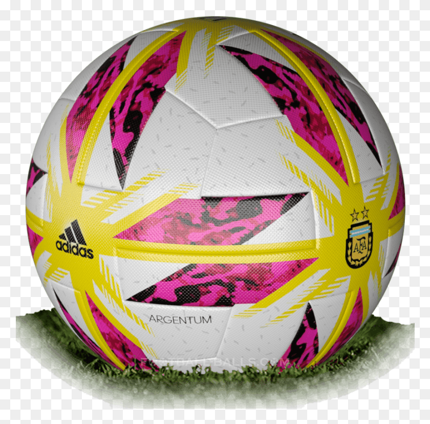 861x848 Adidas Argentum 2018 Is Official Match Ball Of Superliga Balls 2019 Pes, Soccer Ball, Soccer, Football HD PNG Download